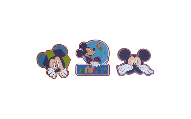 Mickey Mouse Foam 3 Piece Re Useable Bedroom Decoration