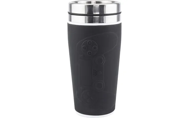 Paladone Playstation Controller Travel Mug 450ml Stainless Steel Black Mug