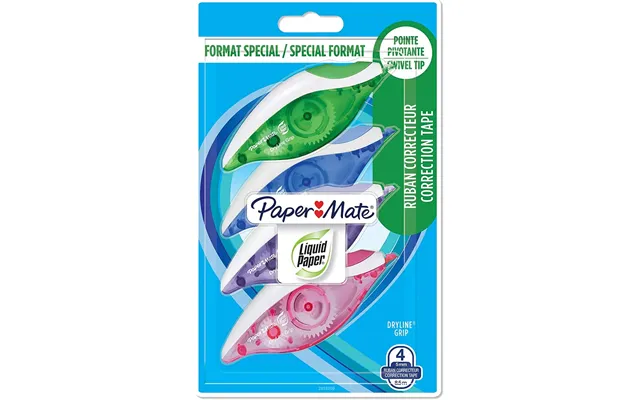 Paper Mate Liquid Paper Dry Line Correction Tape 4 Pack