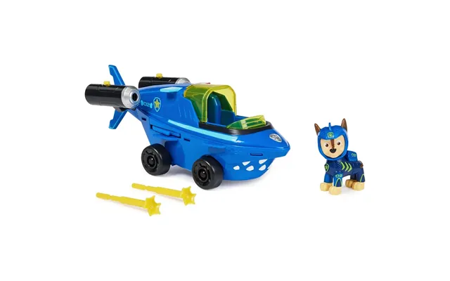Paw Patrol Aqua Pups Chase's Transforming Shark Vehicle Playset