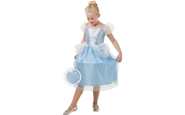 Rubie's Disney Princess Cinderella Sparkle Costume - Medium Age 116cm 5-6 Years