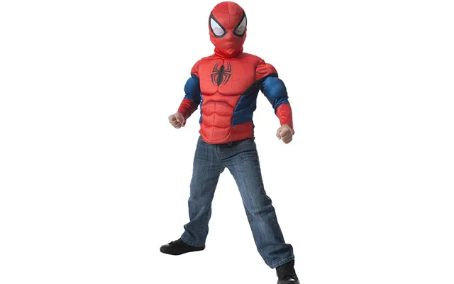 Rubie's Spider-man Muscle Chest Shirt Costume Top Set & Mask - 4-6 Years