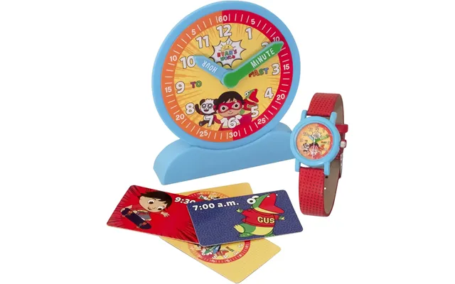 Ryan's World Time Teacher Demonstration Clock And Analogue Watch Set