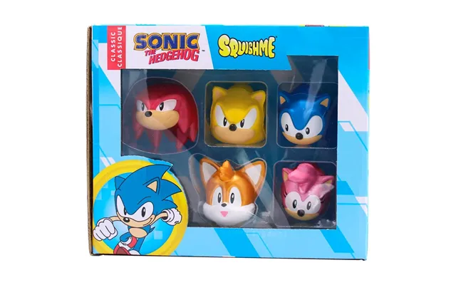 Sonic Squishme Collector's Box Pack Of 5 Characters