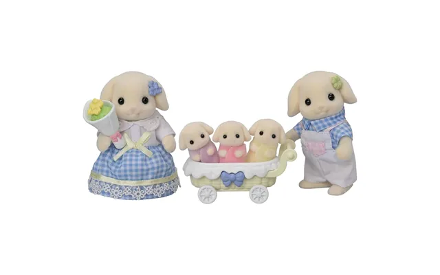 Sylvanian Families - Flora Rabbit Family Of 4 Dolls