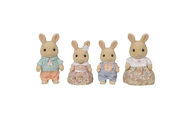Sylvanian Families - Milk Rabbit Family Of 4 Dolls