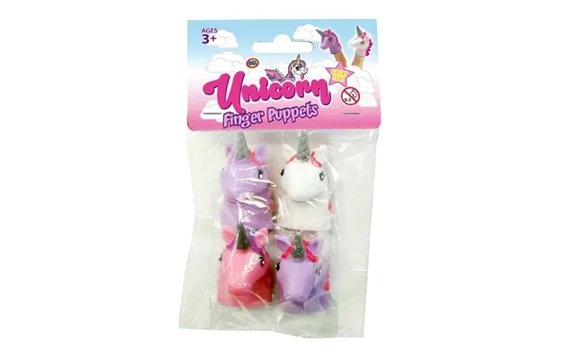 Unicorn Finger Puppets Pack Of 4