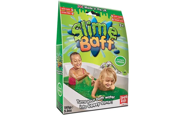 Zimpli Kids Slime Baff 1 Use Goo Bath - Green 150g