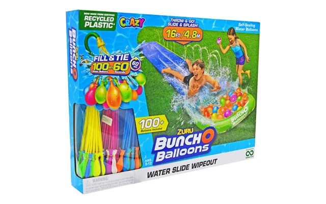 Zuru Waterslide Wipeout & Bunch O Balloons 100 Included