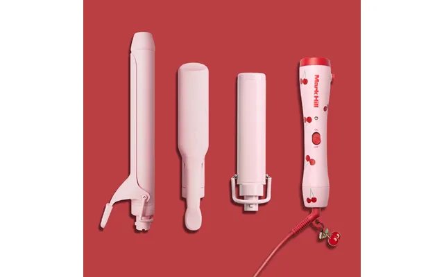 Cherry Interchangeable Curling Wand Starter Kit Handle 3 Barrels Mark Hill Pick N Mix