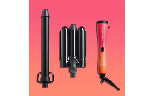 Long Tong Mermaid Waver Curling Wand Bundle Sunrise Pink Orange Mark Hill Pick N Mix Curling Wands