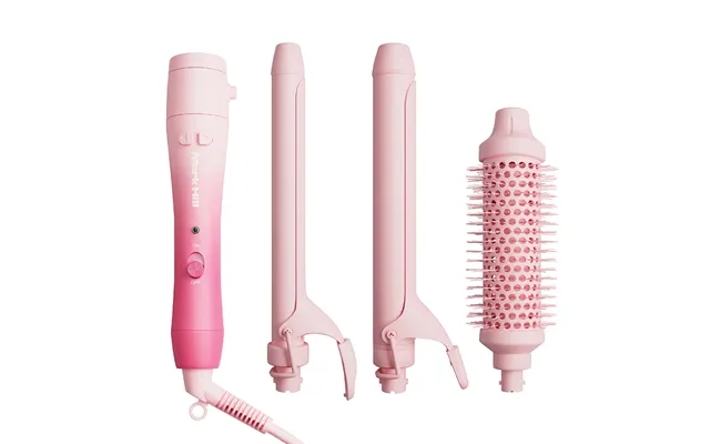 Mark Hill Automatic Hair Curler Pick 'n' Mix Twist Automatic Curling Wand Starter Kit Pink