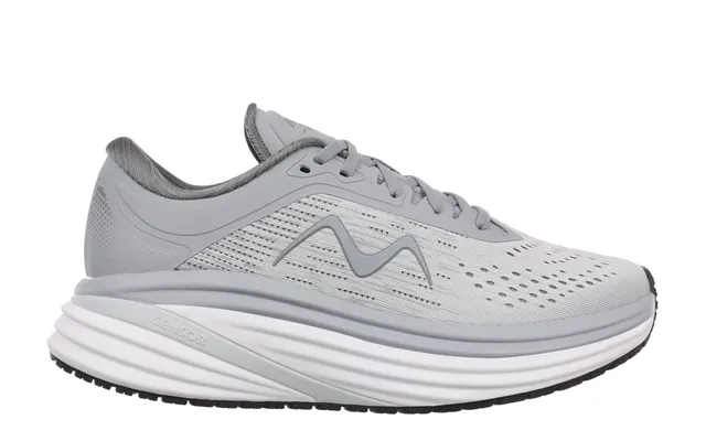 Mbt M-3000 Lace Up Women S Running Shoes - Color Silver Grey