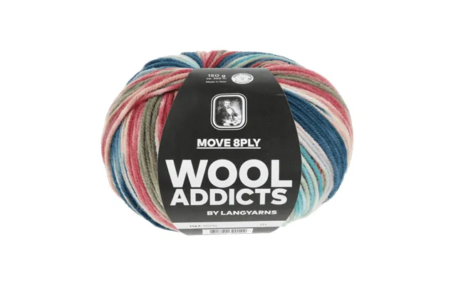 A-million-moves Crochet Blanket Pattern Kit In Move 8ply By - Approximately 95 X 130 Cm 6 Balls Red Navy Olive Turquoise