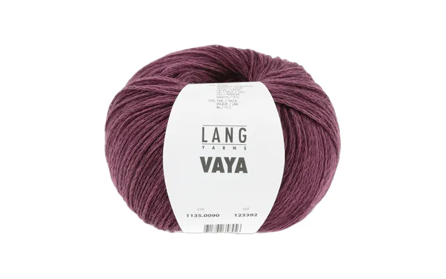 Anton Men's Sweater Pattern Kit In Vaya By Langyarns Fatto A Mano 280-052 - X-large 12 Balls Plum 1135
