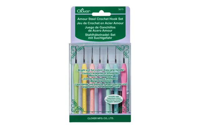 Clover Amour Steel Crochet Hook Set