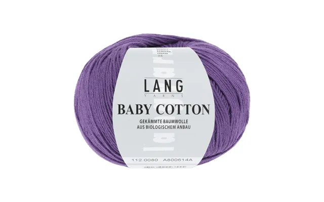 Eveline Top Pattern Kit In Baby Cotton By Langyarns Fatto A Mano 280-056 - Small 4 Balls Violet 112