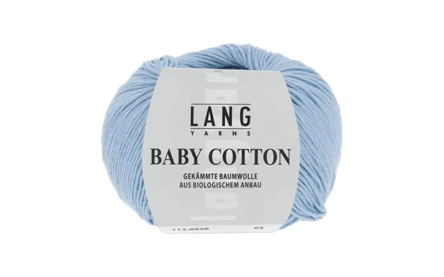 Eveline Top Pattern Kit In Baby Cotton By Langyarns Fatto A Mano 280-056 - X-large 6 Balls Light Blue 112