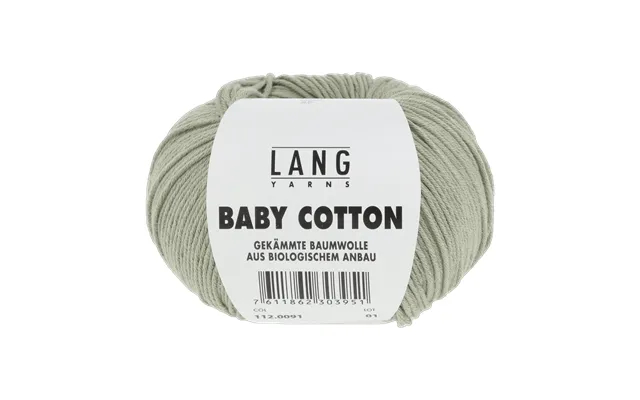 Isabel Sweater Pattern Kit In Baby Cotton By Langyarns Fatto A Mano 280-057 - Medium 9 Balls Pastel Green 112