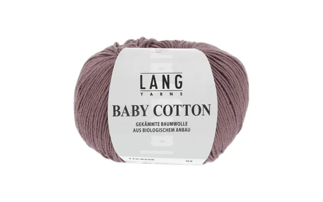 Isabel Sweater Pattern Kit In Baby Cotton By Langyarns Fatto A Mano 280-057 - Small 8 Balls Dark Dusky Pink 112