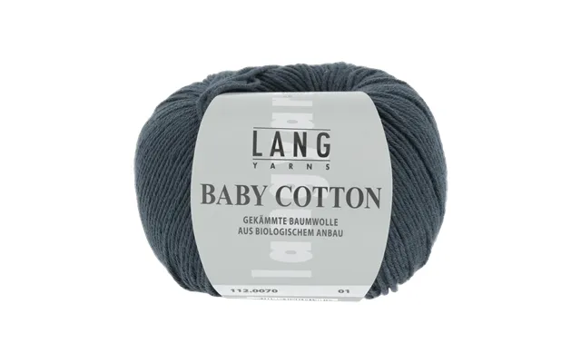 Isabel Sweater Pattern Kit In Baby Cotton By Langyarns Fatto A Mano 280-057 - Small 8 Balls Dark Grey 112