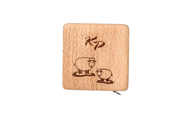 Knitpro Wooden Retractable Tape Measures 150cm - Square
