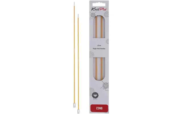 Knitpro Zing Single Pointed Knitting Needles - 25cm 2.25mm