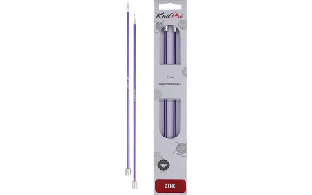 Knitpro Zing Single Pointed Knitting Needles - 30cm 3.75mm