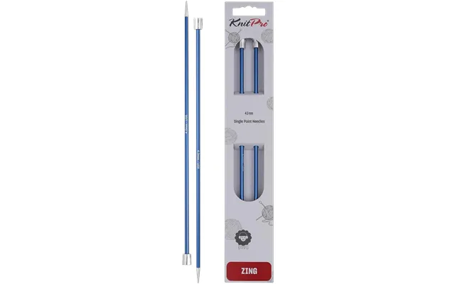 Knitpro Zing Single Pointed Knitting Needles - 30cm 4.5mm