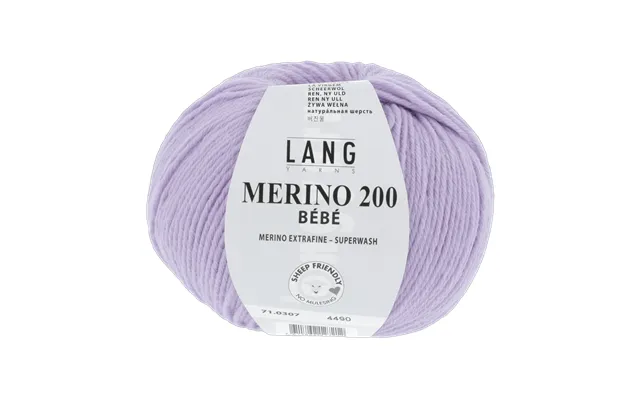Mave Hat Pattern Kit In Merino 200 Bébé By Langyarns Punto 99-002 - 68 1 Ball Lavender 71