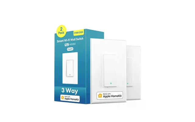Meross 3 Way Smart Light Switch, Mss550hk Us Ca Version - 2-pack