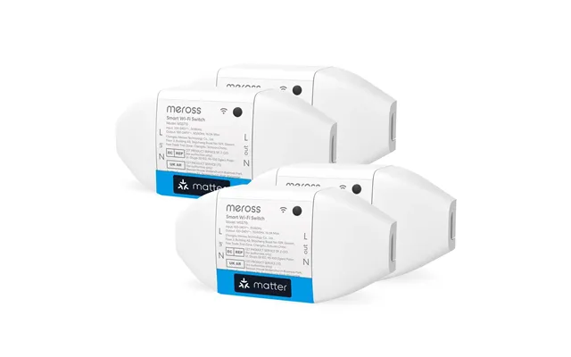 Meross Matter Smart Diy Switch With Energy Monitor, Mss715ma Us Version - 4-pack