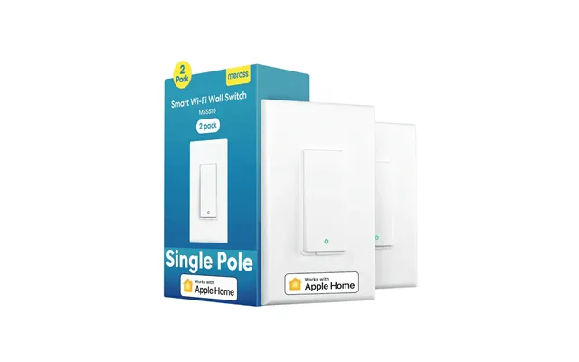 Meross Single Pole Smart Light Switch, Mss510hk Us Ca Version - 2-pack