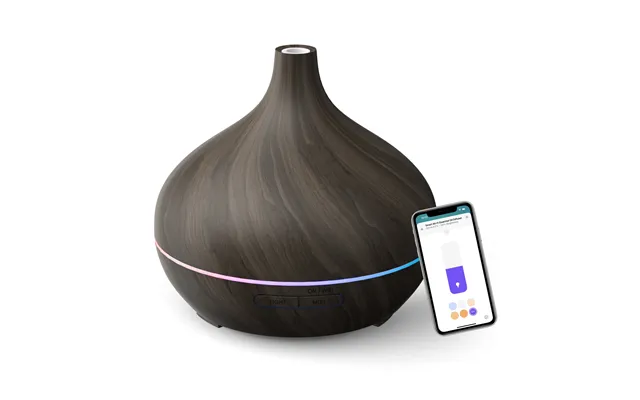Meross Smart Wifi Essential Oil Diffuser, Mod150hk - Eu Dark Wooden Grain