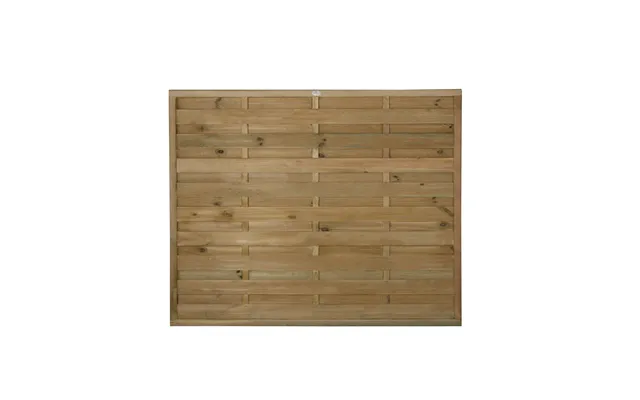 1.8m X 1.5m Pressure Treated Decorative Europa Plain Fence Panel - Pack Of 5 Fsc Certified