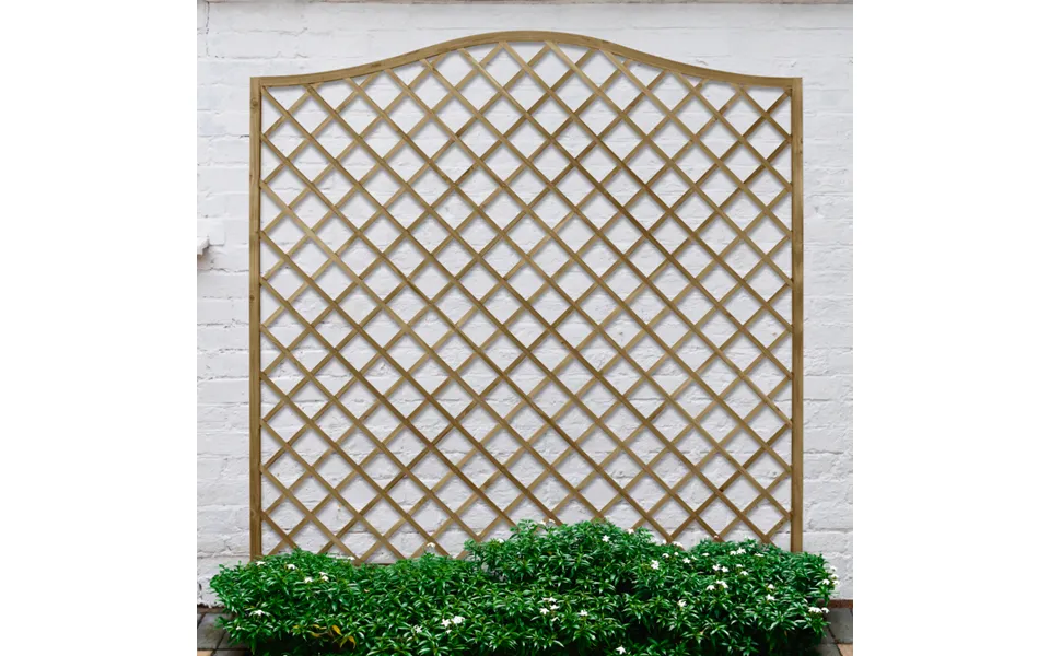 1.8m X 1.8m Pressure Treated Decorative Europa Hamburg Garden Screen - Pack Of 3 Fsc Certified