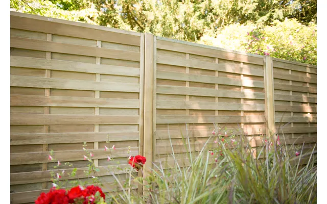 1.8m X 1.8m Pressure Treated Decorative Europa Plain Fence Panel - Pack Of 3 Fsc Certified