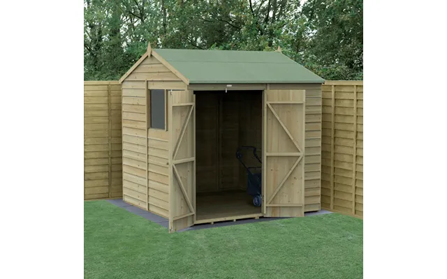 4life Reverse Apex Shed 7x7 - Double Door