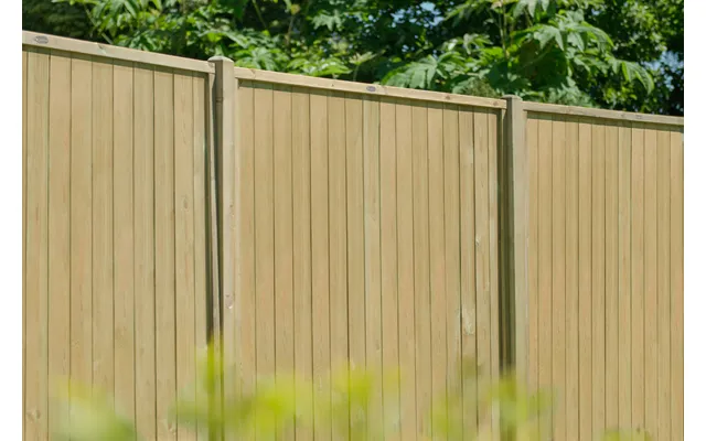 6ft 1.83m X 1.83m Pressure Treated Vertical Tongue And Groove Fence Panel - Pack Of 5 Fsc Certified