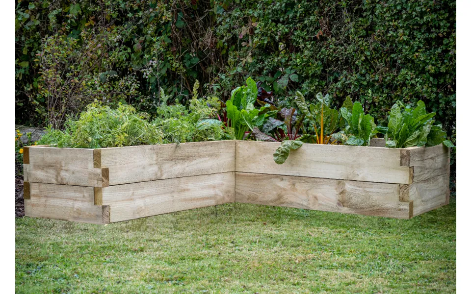 Caledonian Corner Raised Bed - 130 X 130cm Fsc Certified
