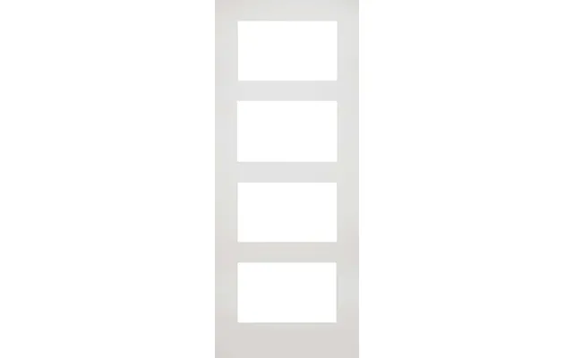 Deanta Coventry 4 Light Primed White Internal Door With Glazed Glass 1981x762x35mm 30 35covgcwh762