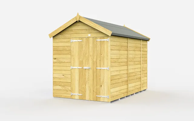 Diy Sheds Apex Double Door No Windows 6 X 9