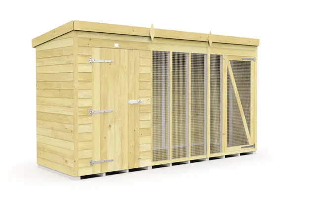 Diy Sheds Dog Kennel And Run Full Height 12 X 4