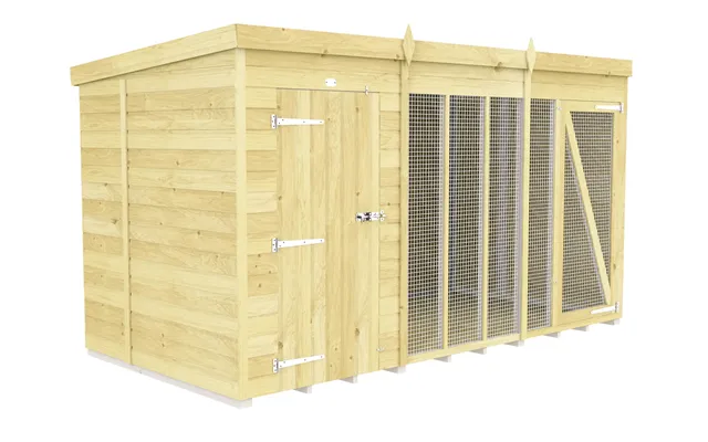 Diy Sheds Dog Kennel And Run Full Height 12 X 6