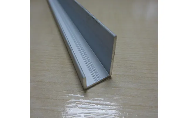 Fibo Aluminium J-shaped End Cap Profile 2.4m Long Aajs