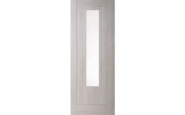 Finewood Mexicano 1 Light Fully Finished Smokey Grey Internal Door White Laminated Glass 2040x726x40mm Ilgmex1lwl726 product image