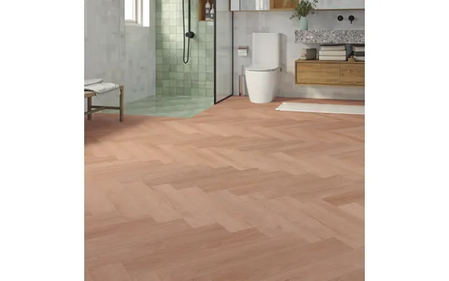 Infinite Flooring Natural Oak Spc Lvt - Brushed Parquet Effect Painted Bevel Click 8x127x635mm 1