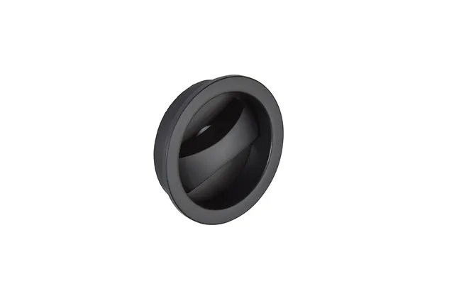 Ironmongery Aries Matt Black Pocket Door Privacy Handle