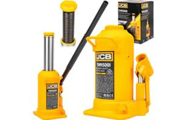 Jcb 15 Tonne Heavy-duty Automotive Hydraulic Bottle Jack - 508mm Maximum Lift