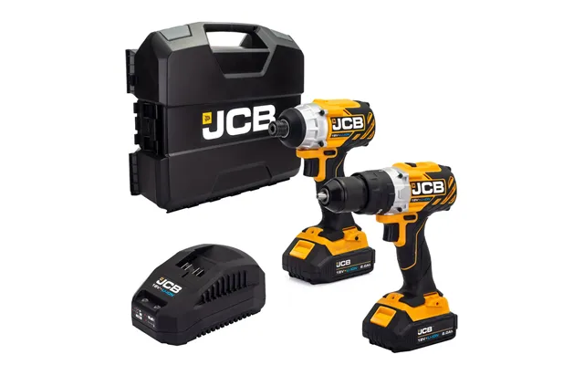 Jcb 18v Brushless Impact Twinpack 2x 2.0ah Lithium-ion Batteries